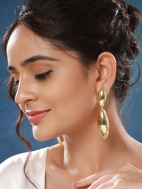 Anti-Tarnish Gold Plated Stylish Casual Drop Dangle Earrings