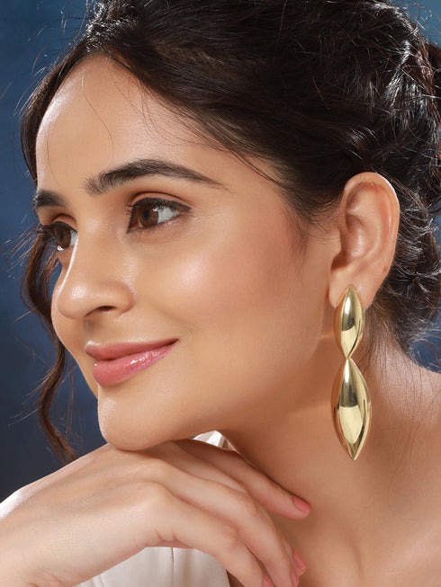 Anti-Tarnish Gold Plated Stylish Casual Drop Dangle Earrings