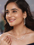 Gold Toned AD Studded Layered Minimal jewellery Set