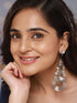 Anti-Tarnish Silver Plated Circular Drop Earrings