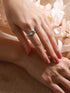 SARAF TRENDZ Anti-tarnish Silver Plated AD Studded Enamelled Finger Ring