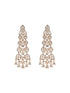 Gold Toned AD Zircon Studded Designer Dangler Partywear Earrings