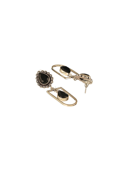 Oxidised Silver Lookalike designer Dailywear Dangling Earrings