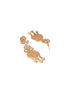 Gold Toned AD Zircon Studded Designer Chandelier Statement Earrings
