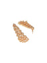Gold Toned AD Zircon Studded Designer Dangler Partywear Earrings
