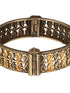 Silver Oxidised Dual Toned Filigree Openable Kada Bangle Bracelet