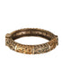 Silver Dual Toned Oxidised Filigree Minimal Stacks Bangle Kada Bracelet