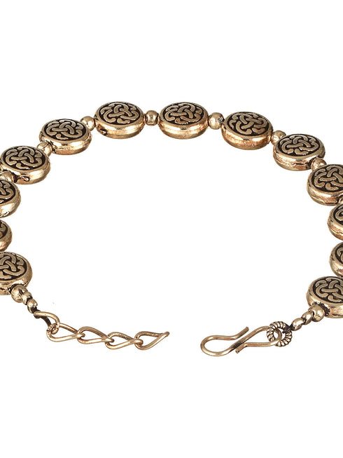 Silver Oxidised Toned Combo Floral & Butterfly Motif Minimal Dailywear Stackable Bracelet
