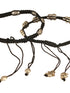 Combo of 2 Silver oxidised Charms beaded Thread Tie Up payal Anklet