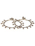 Oxidised silver Lookalike Lavender Charms Payal Anklet