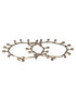 Oxidised silver Lookalike Lavender Charms Payal Anklet