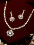 Gold Toned AD Studded Star Shaped Minimal Jewellery Set