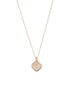 Anti-Tarnish Gold Plated Faux Pearl Minimal Geometric Pendant Chain Jewellery Set