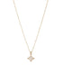 Anti-Tarnish Gold Toned Faux Pearl Star Shaped Minimal Pendant Jewellery Set