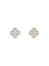 Anti-Tarnish Rhodium Plated AD Studded Minimal Floral Pendant Jewellery Set