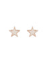 Anti-Tarnish Rose Gold Plated AD Studded Minimal Star Pendant jewellery Set