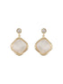 Anti-Tarnish Gold Plated Faux Pearl Minimal Geometric Pendant Chain Jewellery Set