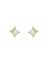 Anti-Tarnish Gold Toned Faux Pearl Star Shaped Minimal Pendant Jewellery Set