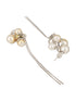 Anti-Tarnish Pearl Bunch Designer Long Chain Drop Studs Earrings