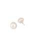 Anti-Tarnish Rhodium Toned Button Pearls Of 16mm Dailywear Studds Earrings