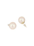 Anti-Tarnish Gold Toned Round Pearl Studds 16 mm Studds Earrings