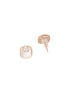 Anti-Tarnish Rose Gold Plated Minimal Faux Pearl Geometric Square Pendant Chain Jewellery Set