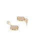 Anti-Tarnish Gold Plated Faux Pearl Minimal Geometric Pendant Chain Jewellery Set