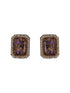 Gold Toned Amethyst Kundan Studded Layered Pearl Necklace Choker Jewellery Set