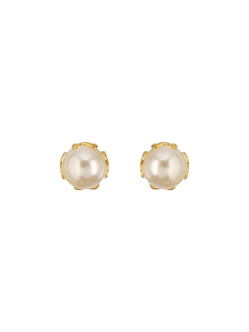 Gold plated Pearl studed earring