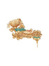 Gold Toned Kundan Studded Lightweight Bird Motif Statement Bridal Jhumka Earrings