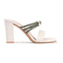 Women's Knotted Strap Square Toe Block Heel Sandal