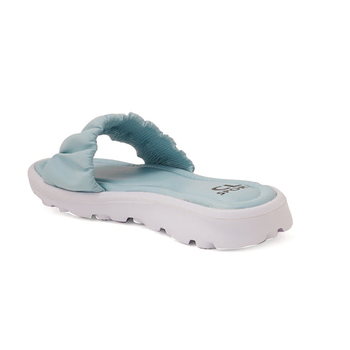 Women's Ruched Strap Comfort Slide Sandals