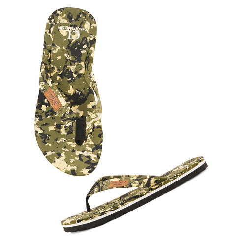 Men's Textured Strap Casual Thong Slipper