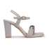 Women's Buckle Detail Square Toe Ankle Strap Block Heel Sandals