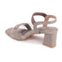 Women's Buckle Detail Square Toe Block Heel Sandals