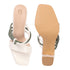 Women's Knotted Strap Square Toe Block Heel Sandal