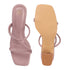 Women's Thin Strap Square Toe Block Heel Sandal