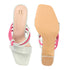 Women's Knotted Strap Square Toe Block Heel Sandal