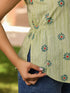 Women Ethnic Motifs Printed Sleeveless Cotton Regular Top