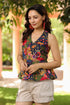 Women Printed Pure Cotton Peplum Top
