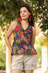 Women Printed Pure Cotton Peplum Top