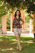 Women Printed Pure Cotton Peplum Top