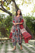 Ethnic Motifs Printed Pure Cotton Kurta with Trousers & Dupatta