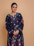 Gargi in Falak Kashmiri Long Kurta - Blue