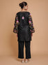 Falak Kashmiri Short Kurta - Black