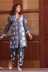 Saba Chikankari Kurta Set in Habutai Silk - Grey