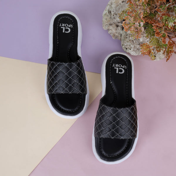 Women's Quilted Comfort Slide Sandals