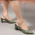 Solid Backstrap Women's Party Wear Heeled Sandal
