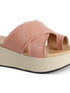Women's Toe-Ring Crisscross Wedge Sandals