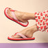 Women's Daily Wear Printed Thong Flip Flops